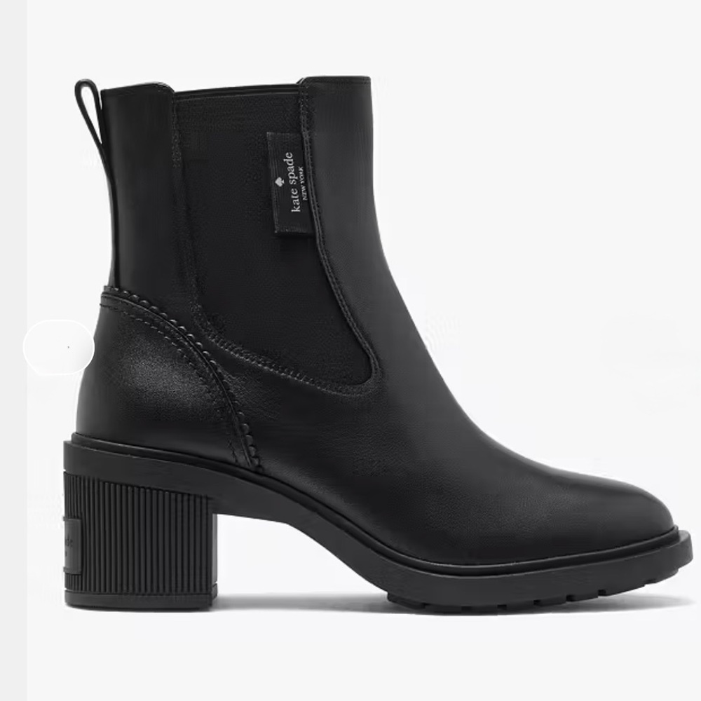 NIB Kate Spade Black Drew Heeled Chelsea Bootie Size 7.5 ♠️